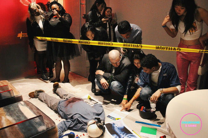 Champagne and Game Murder Mystery